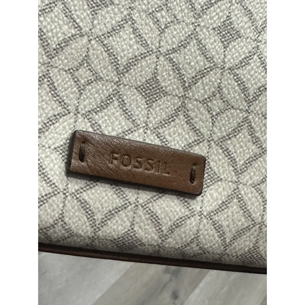 Fossil Sydney Bone Women's Small Beige Brown Tote Purse (NO CROSSBODY STRAP)